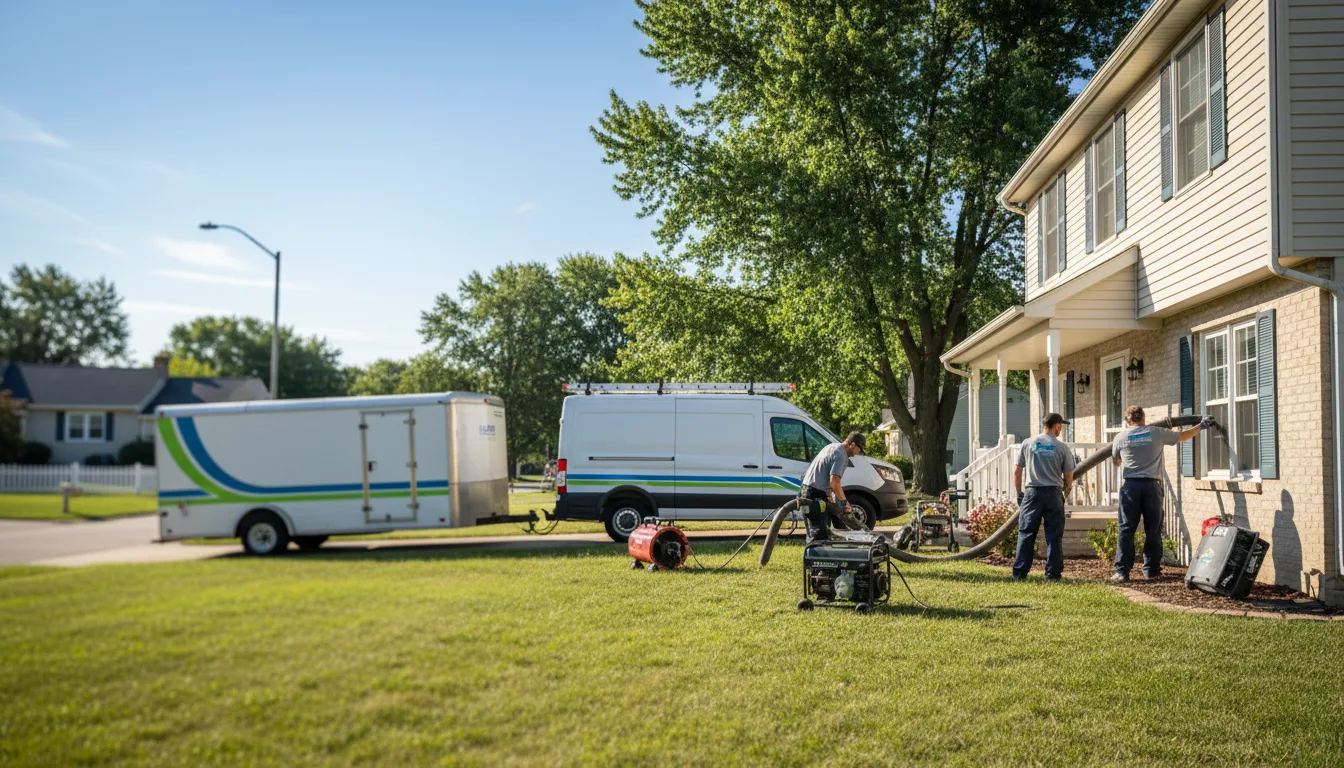 Flooded Basement Restoration And Cleanup With Repair in Magazine, AR near me